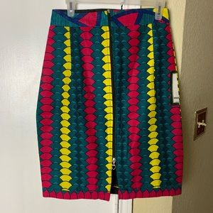 New Ankara Multicolored Skirt